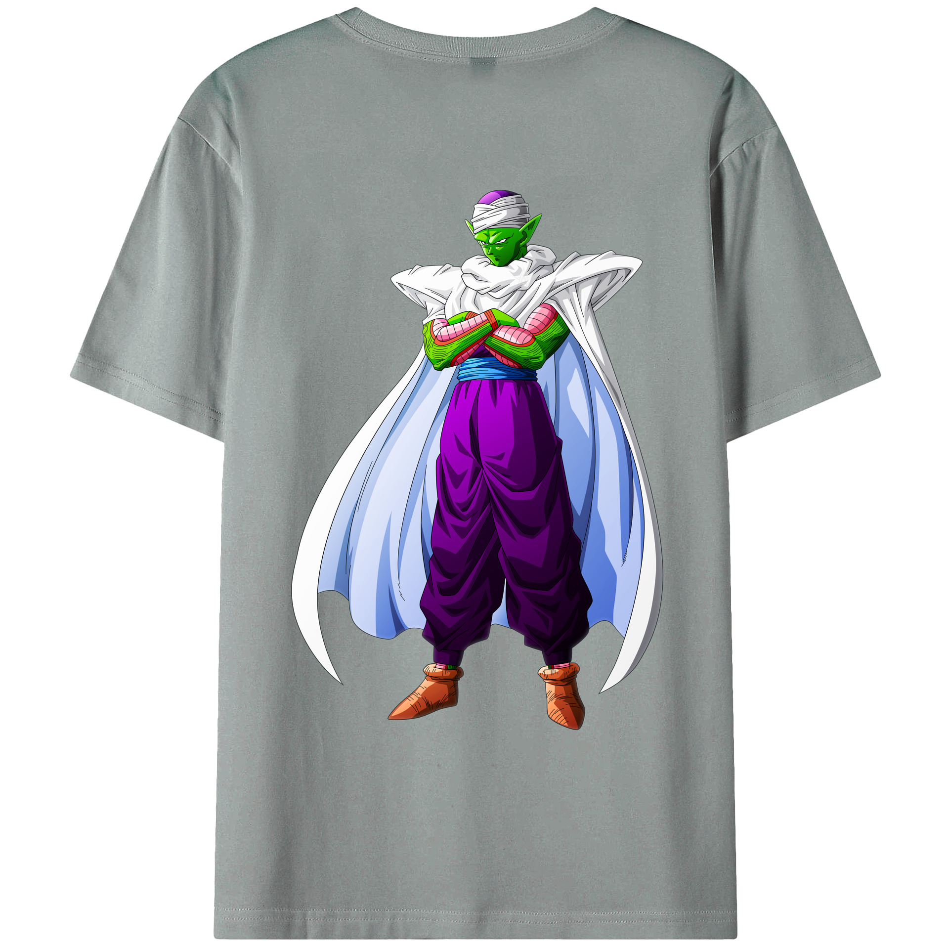 （画像用） ドラゴンボール ピッコロ DRAGON BALL Piccolo 綿100％ メンズ半袖Tシャツ（バックプリント） 通気性